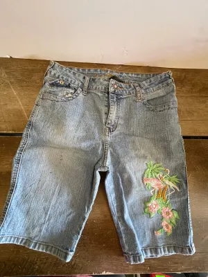 Vintage Girls Youth Arizona Jean Co. Bermuda Shorts Sz 14R 25” Waist Flamingo