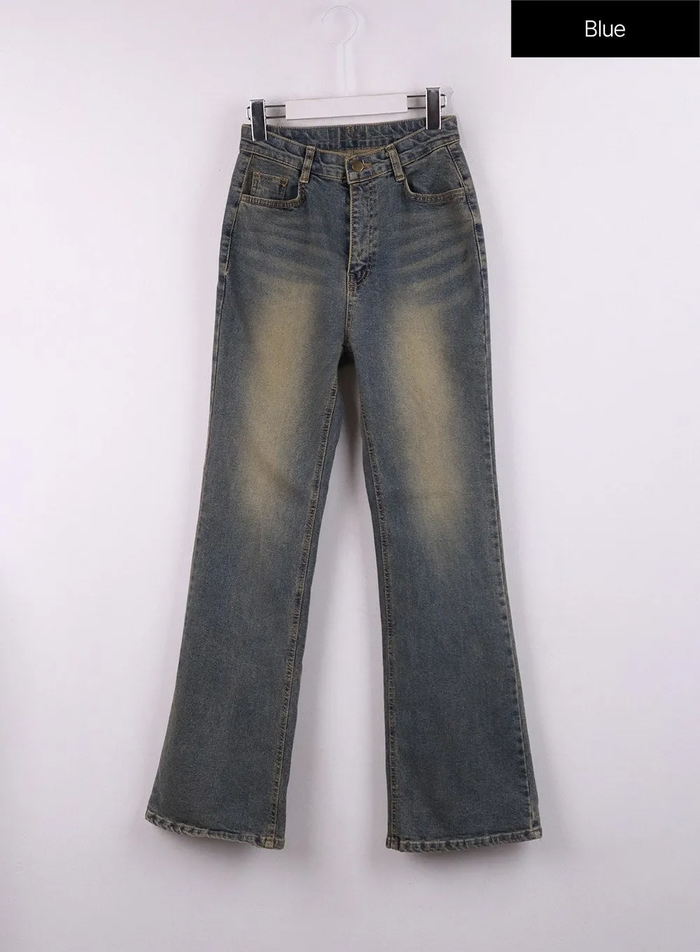 Washed Slim Fit Bootcut Jeans CJ431